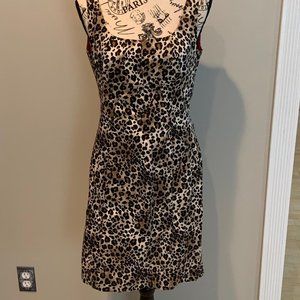 Muse for Boston Proper Animal Print Sleeveless Dress